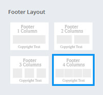 Footer layout